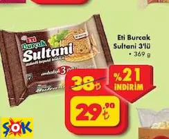 ETİ BURCAK SULTANİ 3'LÜ BİSKÜVİ ETİ BURCAK SULTANİ 3'LÜ BİSKÜVİ